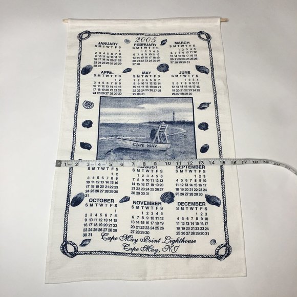 Cape May Point New Jersey Linen 2005 Calendar - Picture 3 of 8